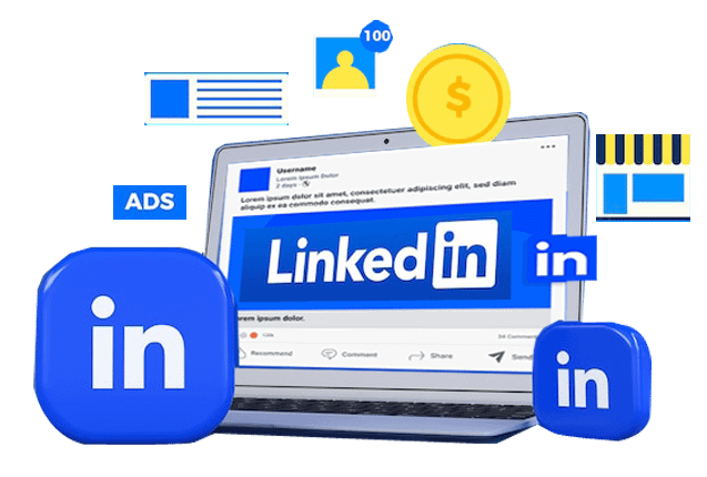 Done for You LinkedIn ad campaign setup and management for targeted B2B Marketing